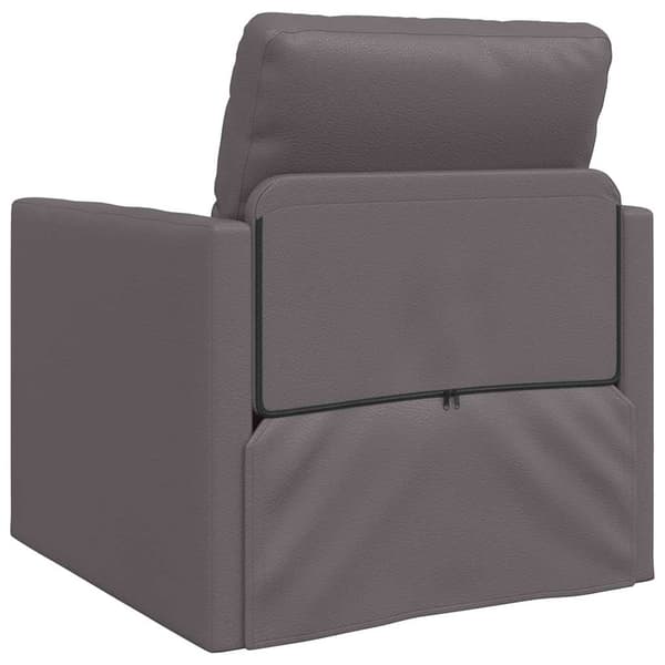 vidaXL Sovesofa 60cm Grå Kunstlæder