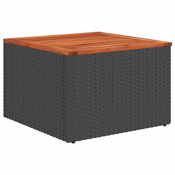 vidaXL Havesofa Sæt 7 pcs Sort