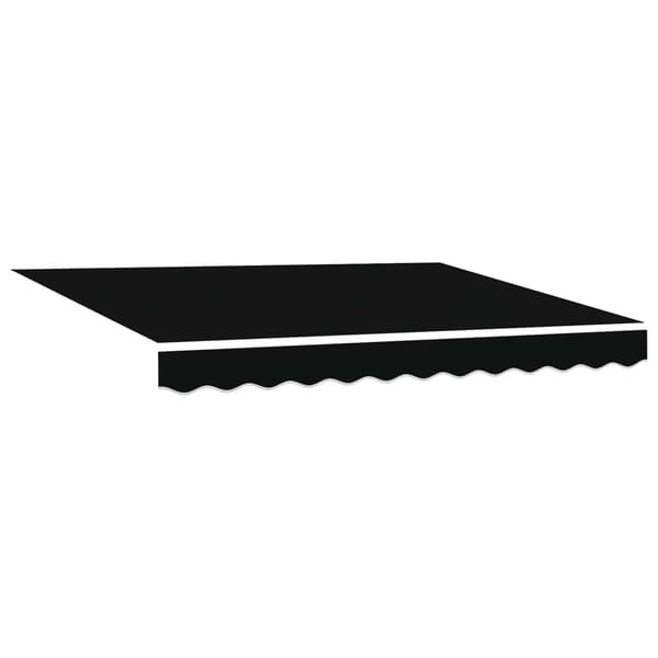 vidaXL Markisedug medfølger Sort 350 x 250 cm Polyester