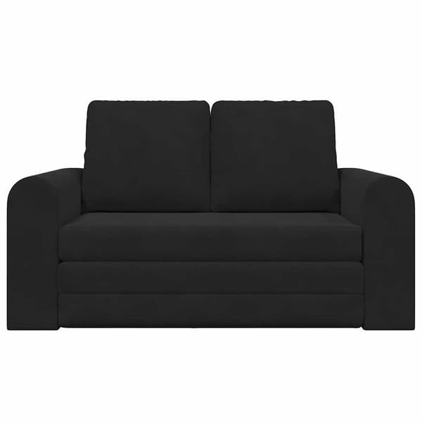 vidaXL Sovesofa 60cm Sort Fløjl