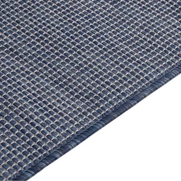 vidaXL Ulkomatto Flatweave 160x230 cm sininen