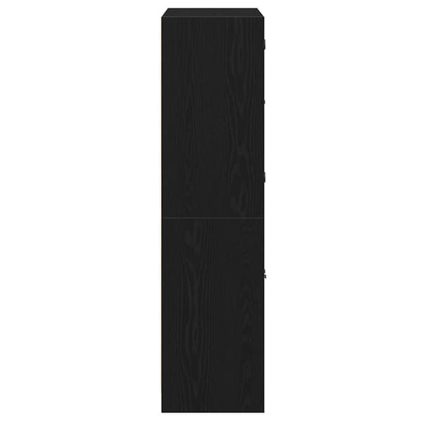 vidaXL Highboard Sort eg 68 x 37 x 142 cm