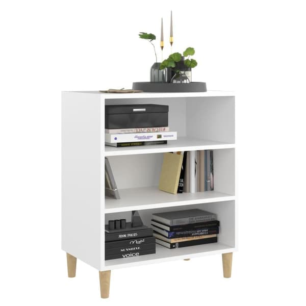 vidaXL skænk 57x35x70 cm spånplade hvid