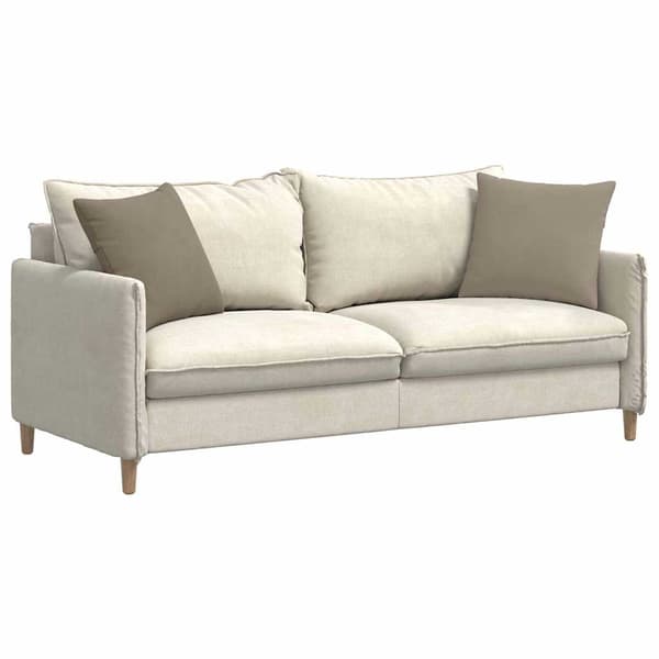 vidaXL Sofapuder 2 pcs Gråbrun 45 x 45 cm Stof