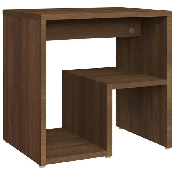vidaXL sengeborde 2 stk. 40x30x40 cm konstrueret træ brun egetræ