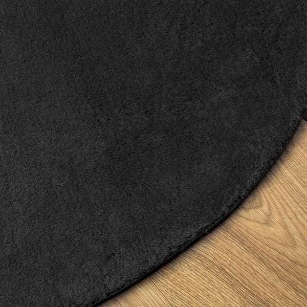 vidaXL Områdetæpper HUARTE Sort 100 x 200 cm Polyester