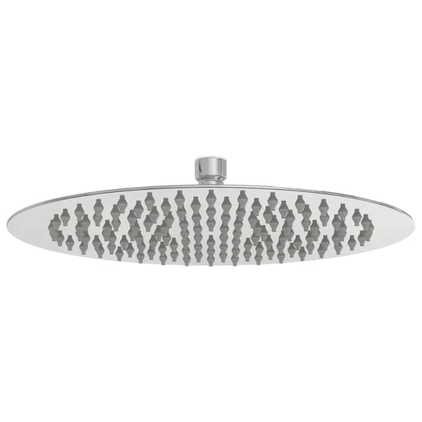 vidaXL regnbrusehoved 25 cm rund rustfrit stål 304