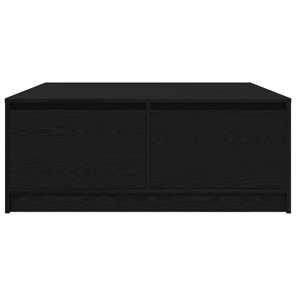 vidaXL sofabord med skuffer 100x100x40 cm sort egetræsfarve