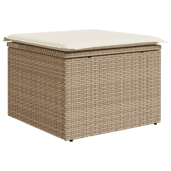 vidaXL Sofa Sæt 6 pcs Beige polyrattan