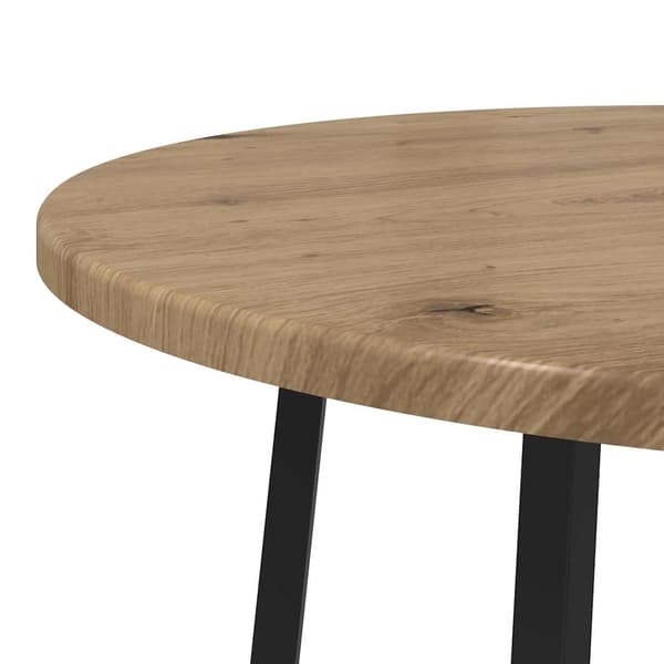 vidaXL Sidebordssæt med hylde 2 pcs Artisan egetræ og sort