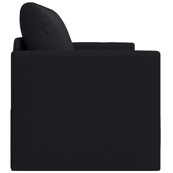 vidaXL Sovesofa 110cm Sort Kunstlæder