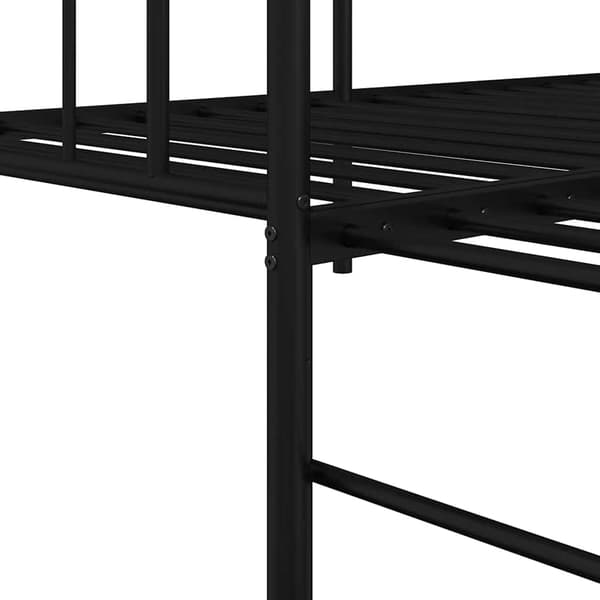 vidaXL Dagsengramme Sort 90 x 190 cm Stål