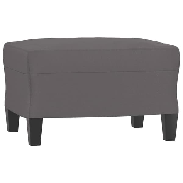 vidaXL sofasæt 3 dele med hynder kunstlæder grå