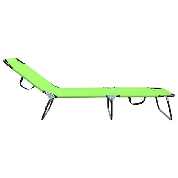 vidaXL Foldestol Grøn 188 x 57 x 86,5 cm Polyester