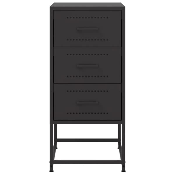 vidaXL sengeborde 2 stk. 36x39x78 cm stål sort