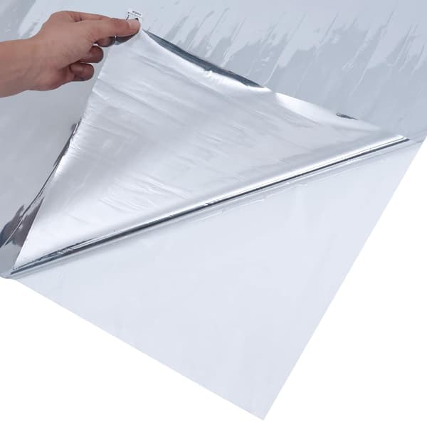vidaXL solfilm 45x2000 cm reflekterende effekt PVC sølvfarvet