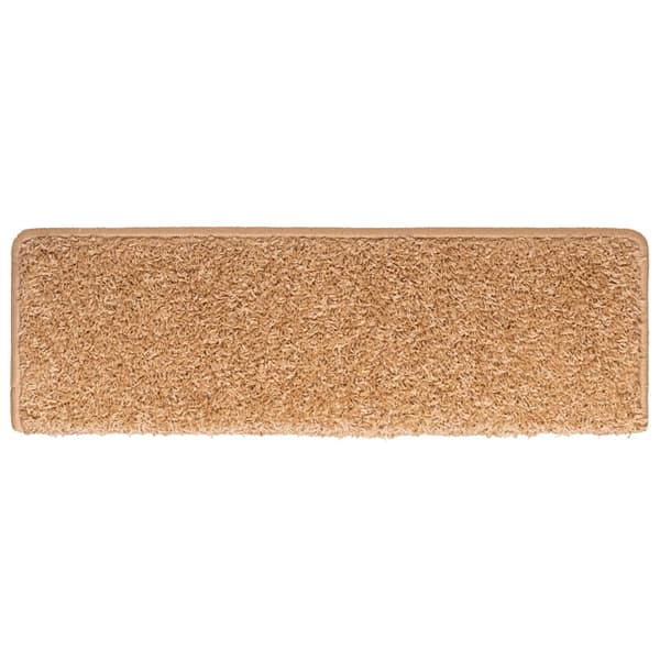 vidaXL trappemåtter 30 stk. 65x21x4 cm beige rektangulær kant