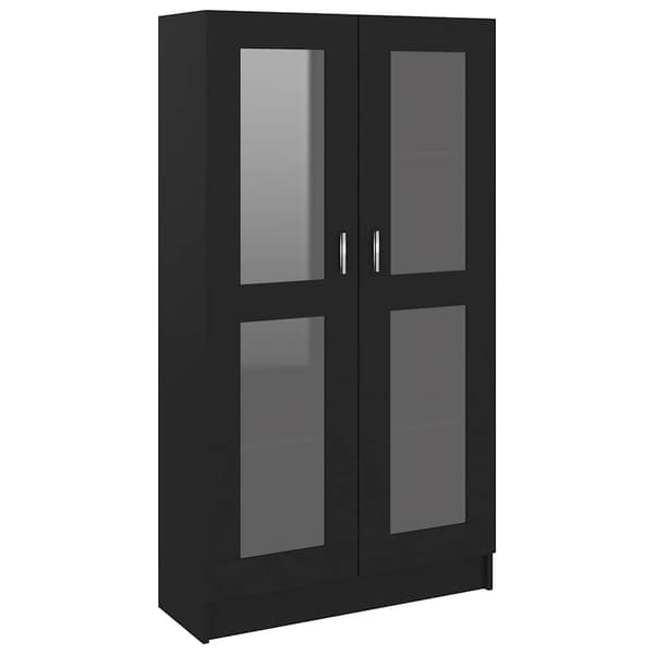 vidaXL vitrineskab 82,5x30,5x150 cm spånplade sort
