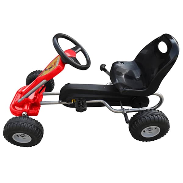 vidaXL Polkuauto Punainen