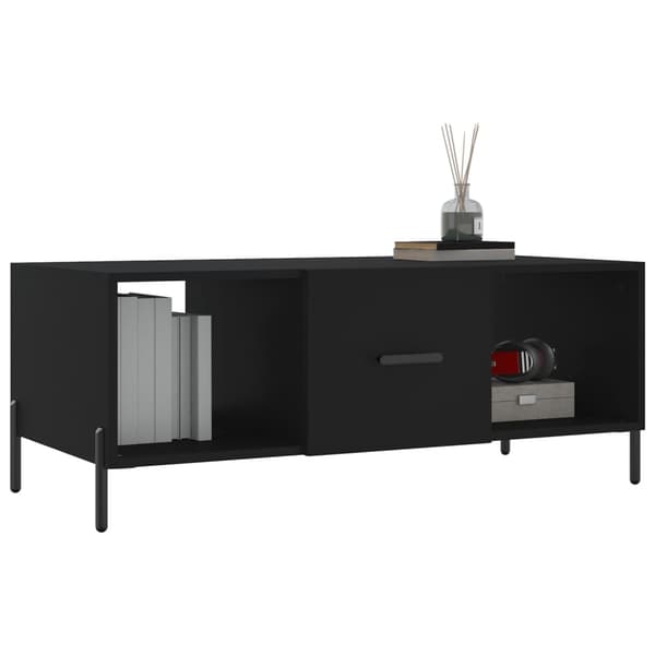 vidaXL sofabord 102x50x40 cm konstrueret træ sort