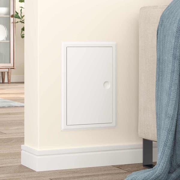 vidaXL Access Panel Valkoinen 63 x 33 x 3 cm Teräs