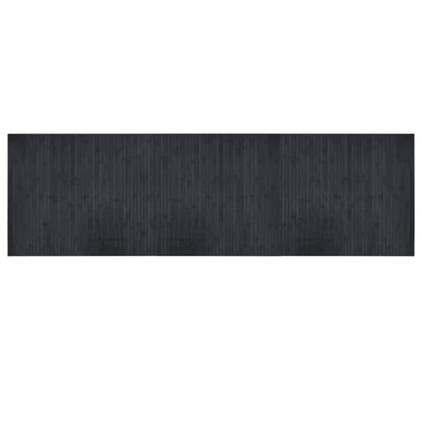 vidaXL Matto suorakaide harmaa 60x200 cm bambu