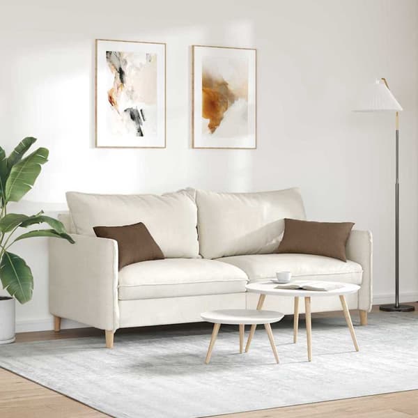 vidaXL Sofapuder 2 pcs Brun 50 x 30 cm Stof