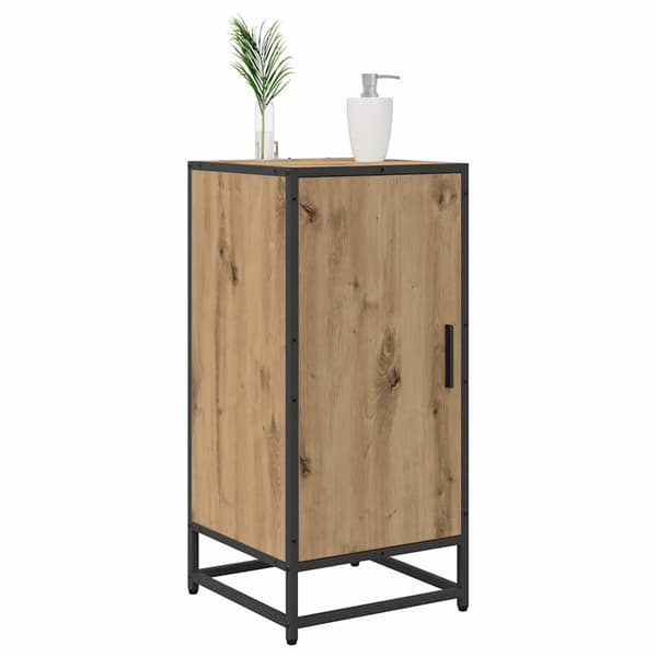vidaXL Sideboard Artisan Egetræ 35,5 x 35 x 76 cm