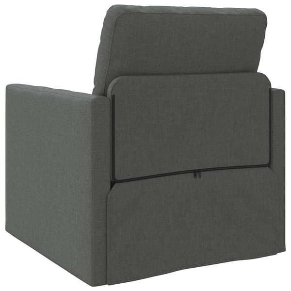 vidaXL Sovesofa 60cm Mørkegrå Stof