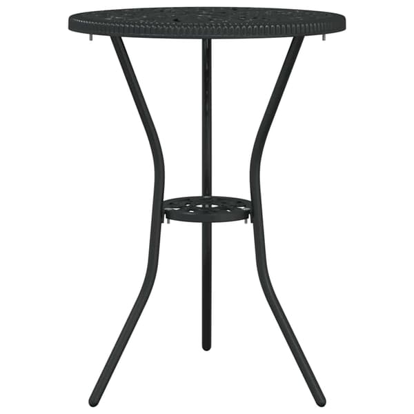 vidaXL Have Bistro Sæt 3 pcs Sort Aluminium