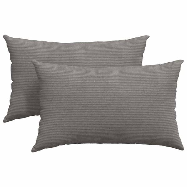 vidaXL Sofapuder 2 pcs Lysegrå 50 x 30 cm Velourstof