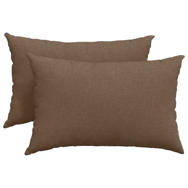 vidaXL Sofapuder 2 pcs Brun 60 x 40 cm Stof
