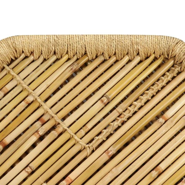 vidaXL Sohvapöytä bambu kahdeksankulmio 60x60x45 cm