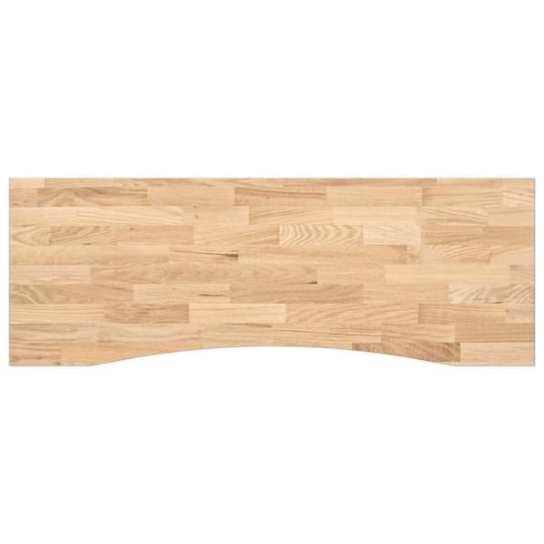 vidaXL bordplade ubehandlet 140x50x2,5 cm massivt egetræ rektangulær