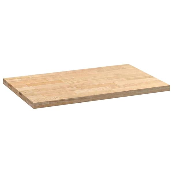 vidaXL køkkenbordplade 100x63,5x4 cm massivt egetræ rektangulær