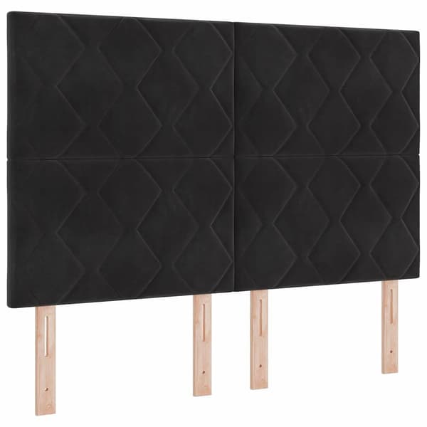 vidaXL Box spring seng med madras Sort 200 x 140 cm Polyester