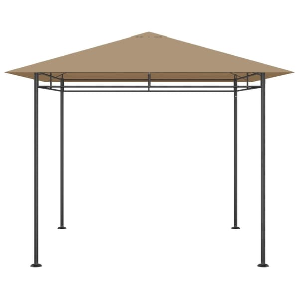 vidaXL pavillon 3x3x2,7 m 180 g/m² gråbrun