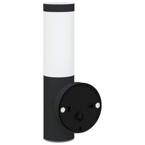 vidaXL udendørslampe sort rustfrit stål IP44