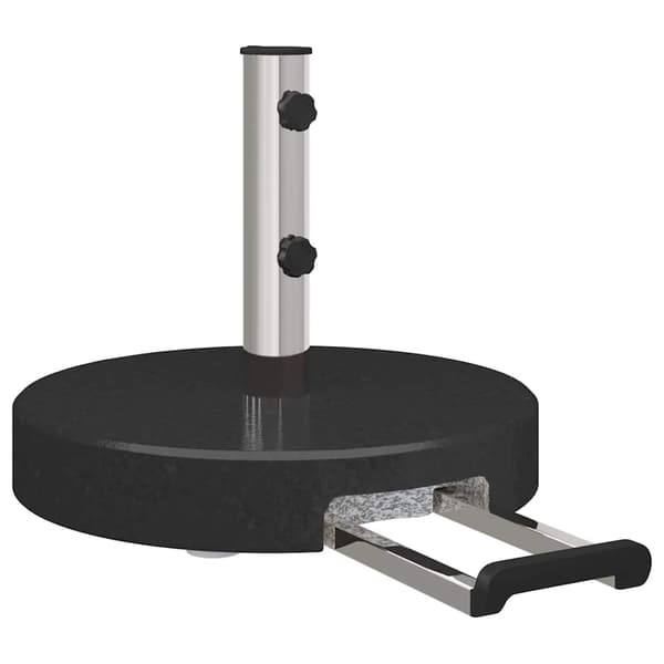 vidaXL Parasolfod Sort Ø 45 x 37,5 cm Granit