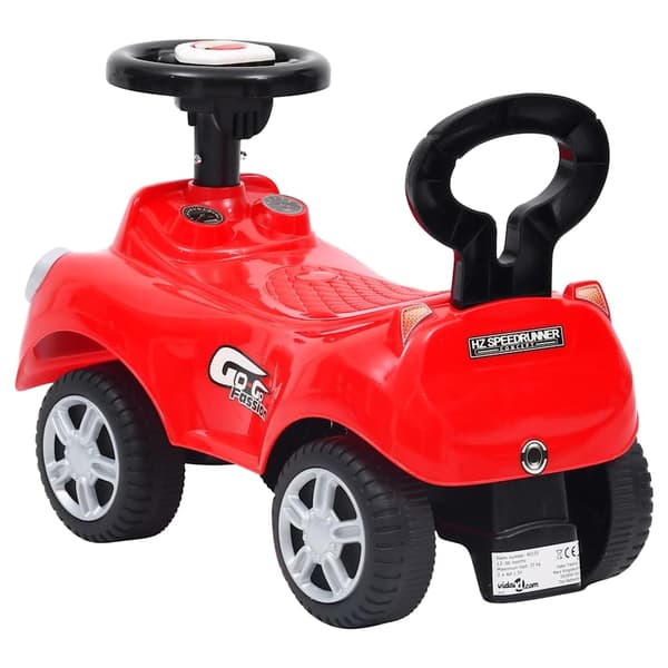 vidaXL Potkuauto punainen