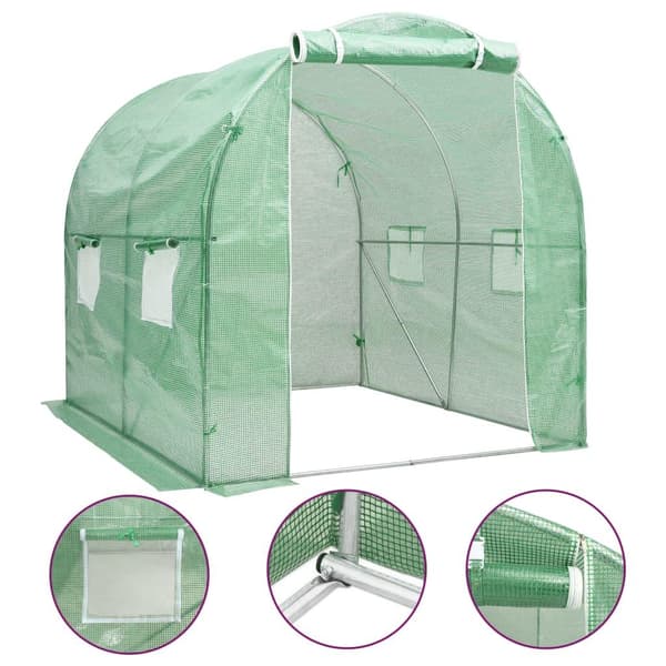 vidaXL drivhus 4 m² 2x2x2 m