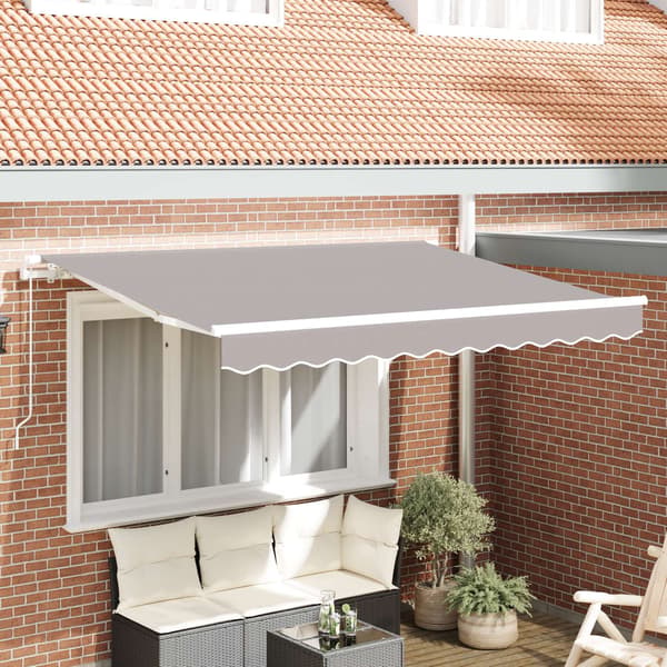 vidaXL Reservedug til markise Lysegrå 280 x 245 cm Polyester