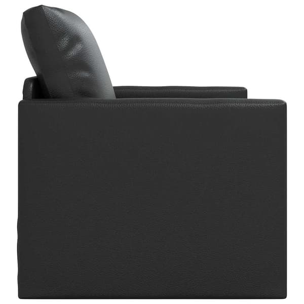 vidaXL Sovesofa 60cm Sort Kunstlæder