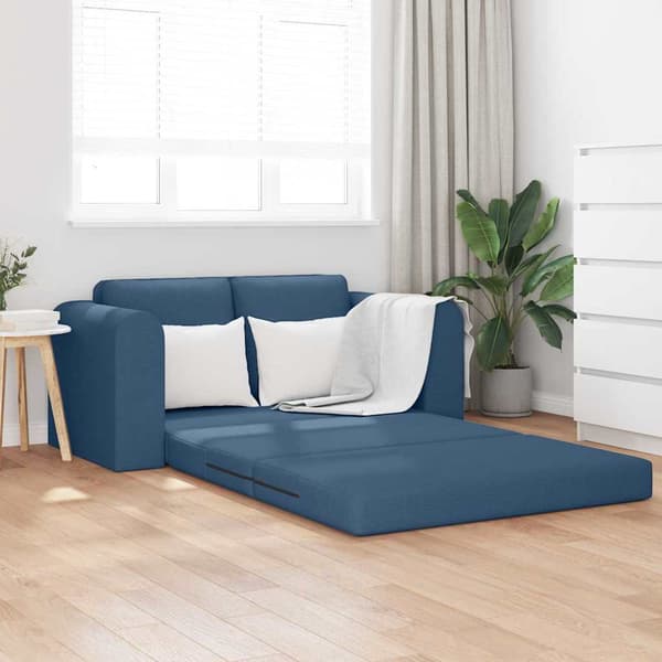 vidaXL Sovesofa 60cm Blå Stof