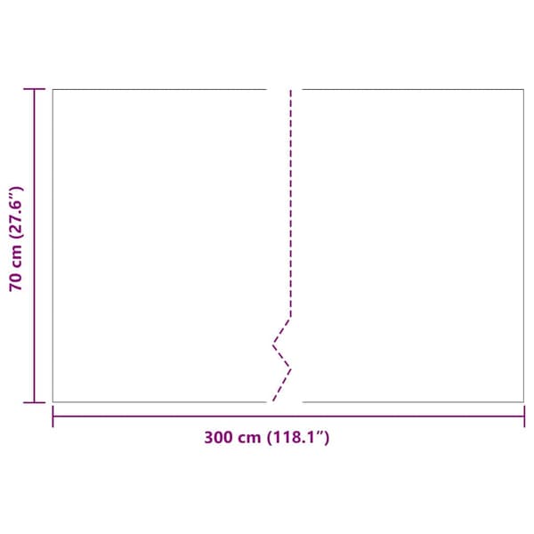 vidaXL Rodspærre Sort 0,7 x 3 m Polyethylen