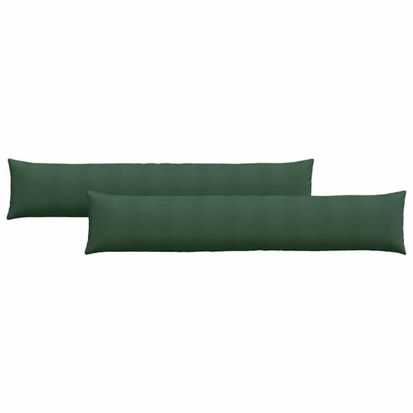 vidaXL Sofapuder 2 pcs Mørkegrøn 200 x 40 cm Velourstof