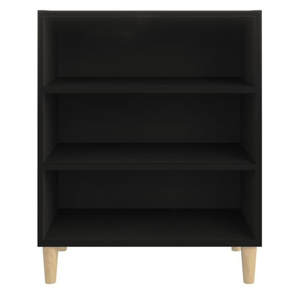 vidaXL skænk 57x35x70 cm spånplade sort