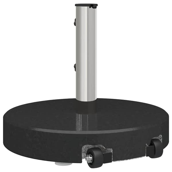 vidaXL Parasolfod Sort Ø 45 x 37,5 cm Granit