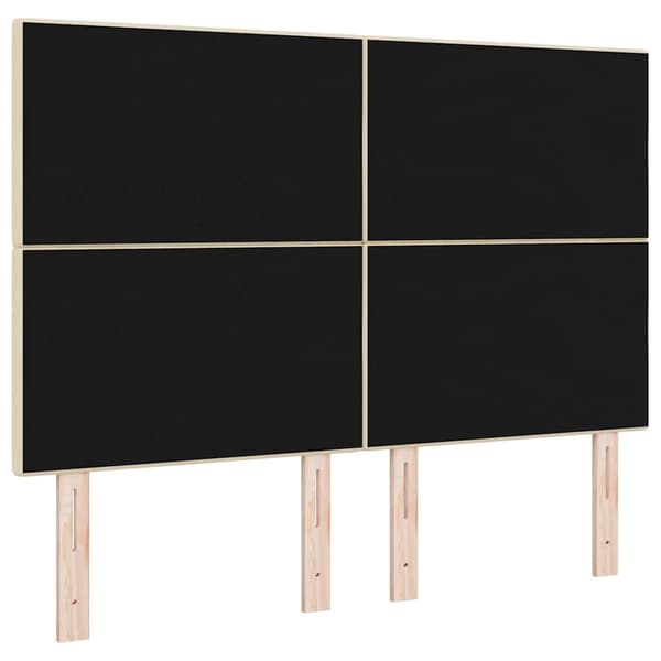 vidaXL LED-sengegavl Creme 80 cm Stof