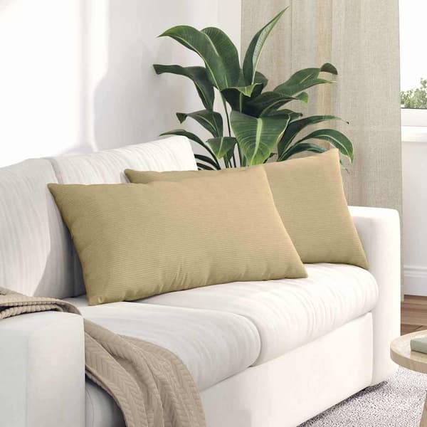 vidaXL Sofapuder 2 pcs Grågrøn 80 x 40 cm Velourstof